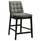 Hamlyn 5-piece Round Wood Counter Height Dining Set Grey and Black