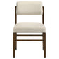 Strouse 5-piece Dining Set Cream and Walnut