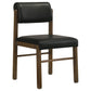 Strouse 5-piece Dining Set Black and Walnut