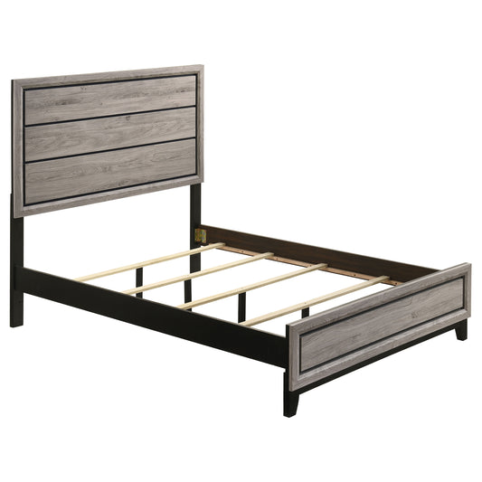 Watson Wood Full Panel Bed Light Taupe
