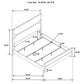 Bennett 4-piece Eastern King Bedroom Set Light Oak