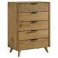 Bennett 5-piece Eastern King Bedroom Set Light Oak