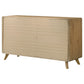 Bennett 6-drawer Bedroom Dresser Cabinet Light Oak