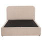 Anders Upholstered Eastern King Storage Lift Platform Bed Beige