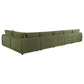 Elysia 6-piece Fabric Upholstered Modular Sectional Sofa Green