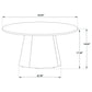 Franklin 3-piece Round Pedestal Coffee Table Set Dark Brown