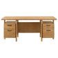 Roldan 69-inch 4-drawer Computer Desk with File Drawer Light Ash