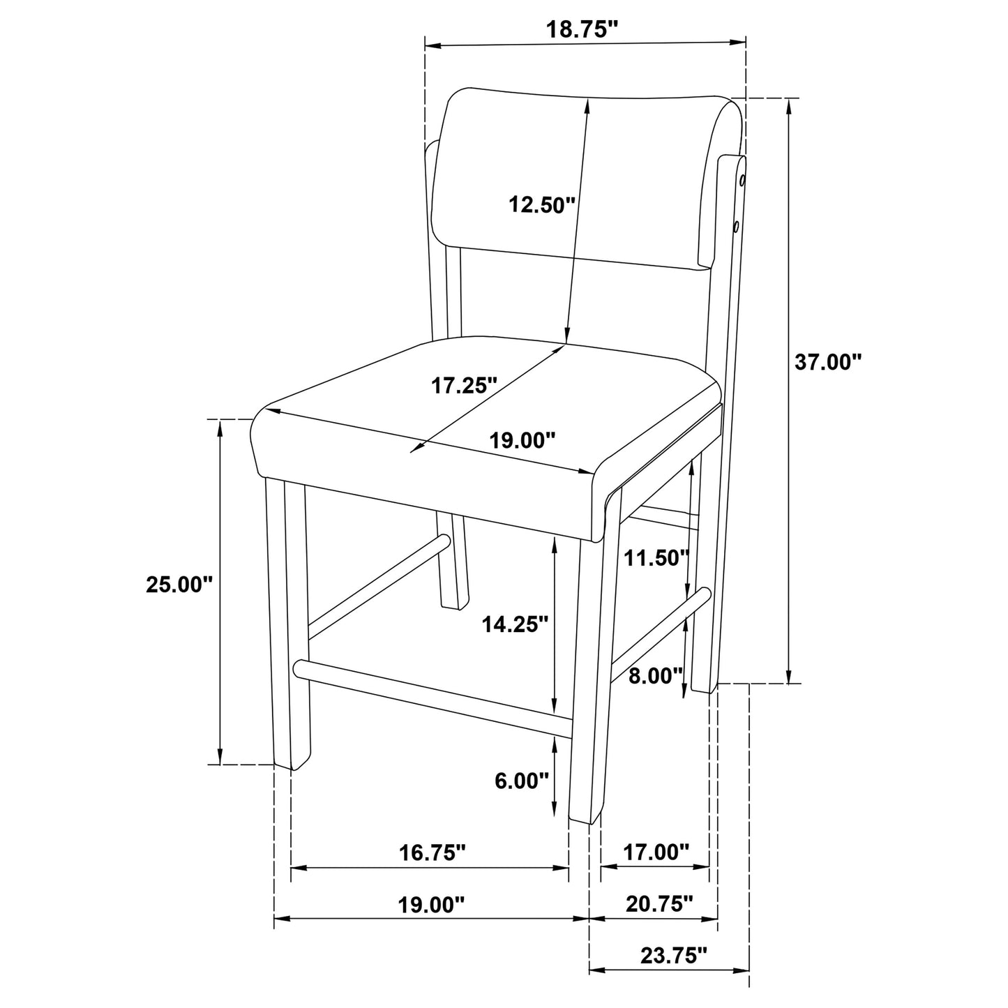 Hamlyn 5-piece Round Wood Counter Height Dining Set Cream and Natural Oak