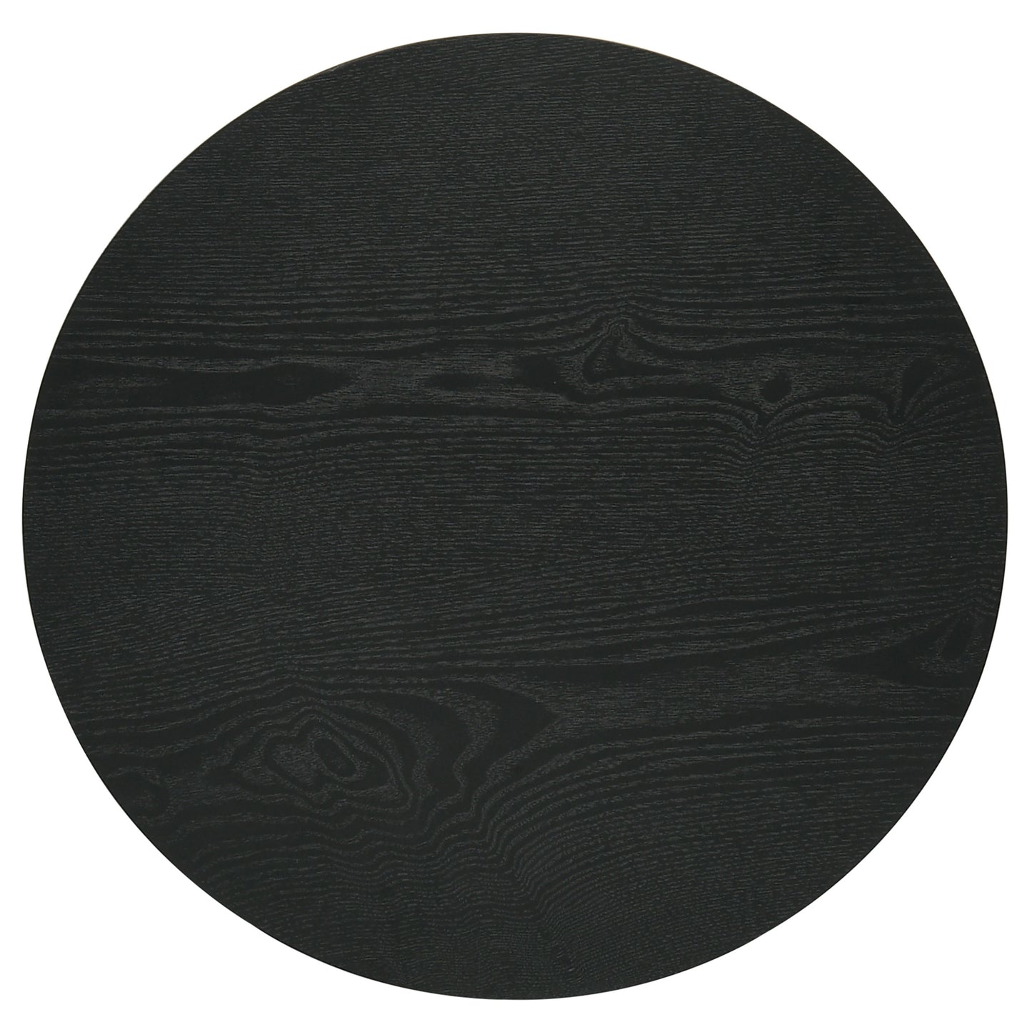 Hamlyn Round Fluted Occasional Side End Table Black