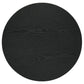Hamlyn Round Fluted Occasional Side End Table Black