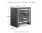 Lodanna King Panel Bed with Mirrored Dresser, Chest and Nightstand