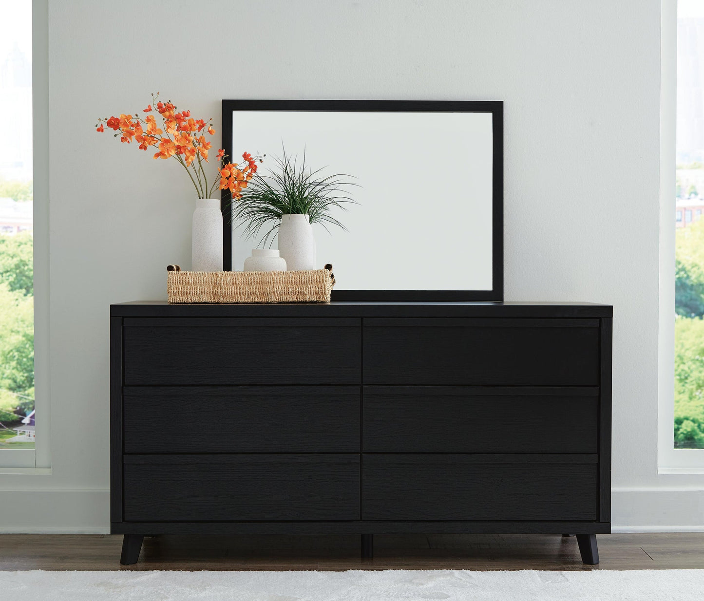 Danziar Queen Panel Bed, Dresser, Mirror, Chest and Nightstand