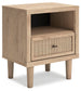 Cielden King Panel Bed with Mirrored Dresser, Chest and Nightstand