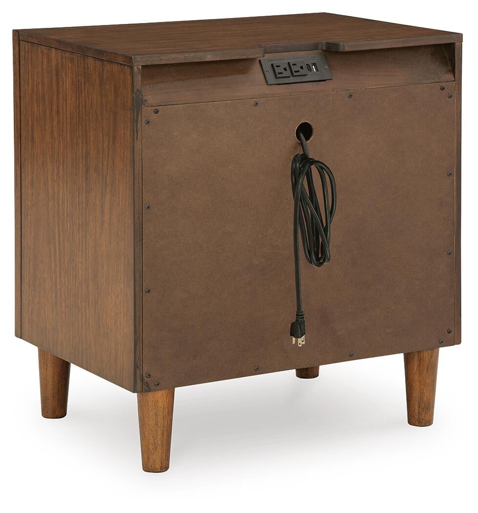 Lyncott King Upholstered Bed, Dresser, Mirror, Chest and Nightstand