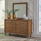 Lyncott California King Upholstered Bed, Dresser, Mirror, Chest and Nightstand