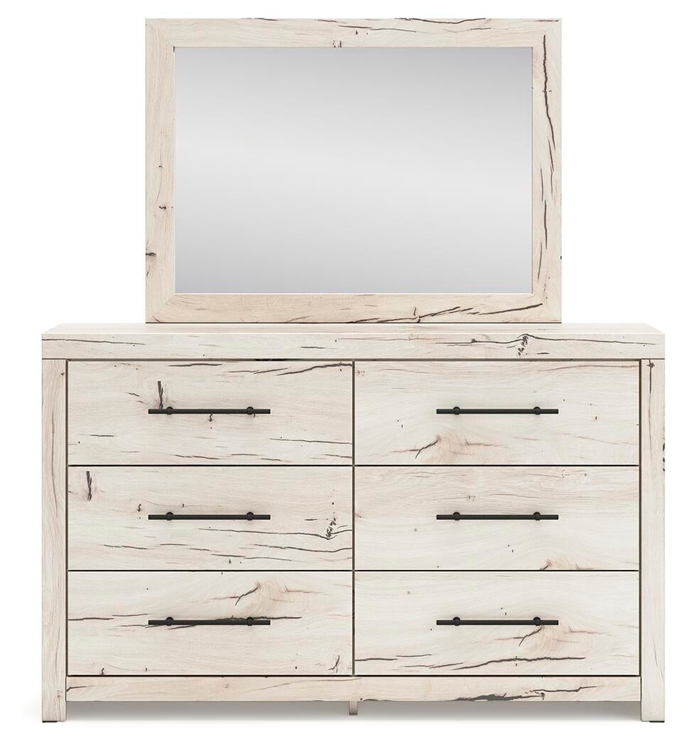 Lawroy Twin Panel Headboard, Dresser, Mirror and Nightstand