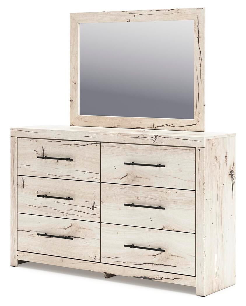 Lawroy Twin Panel Headboard, Dresser, Mirror and Nightstand