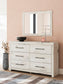 Lawroy Twin Panel Headboard, Dresser, Mirror and Nightstand