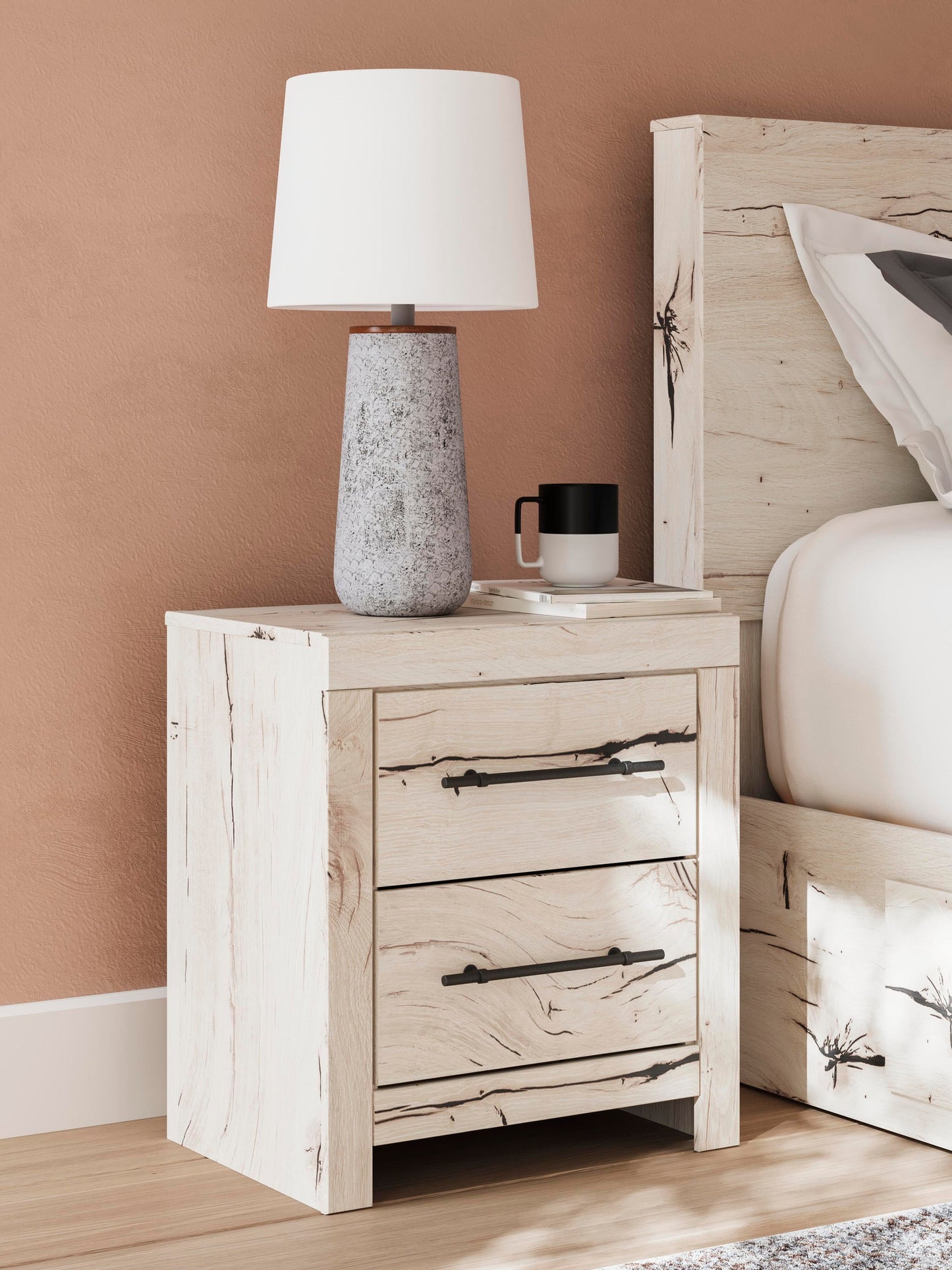 Lawroy Twin Panel Headboard, Dresser, Mirror and Nightstand
