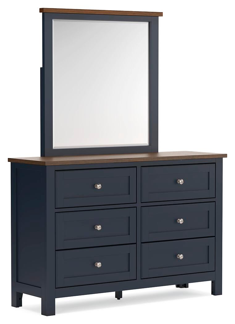 Landocken Queen Panel Headboard, Dresser, Mirror, Chest and Nightstand