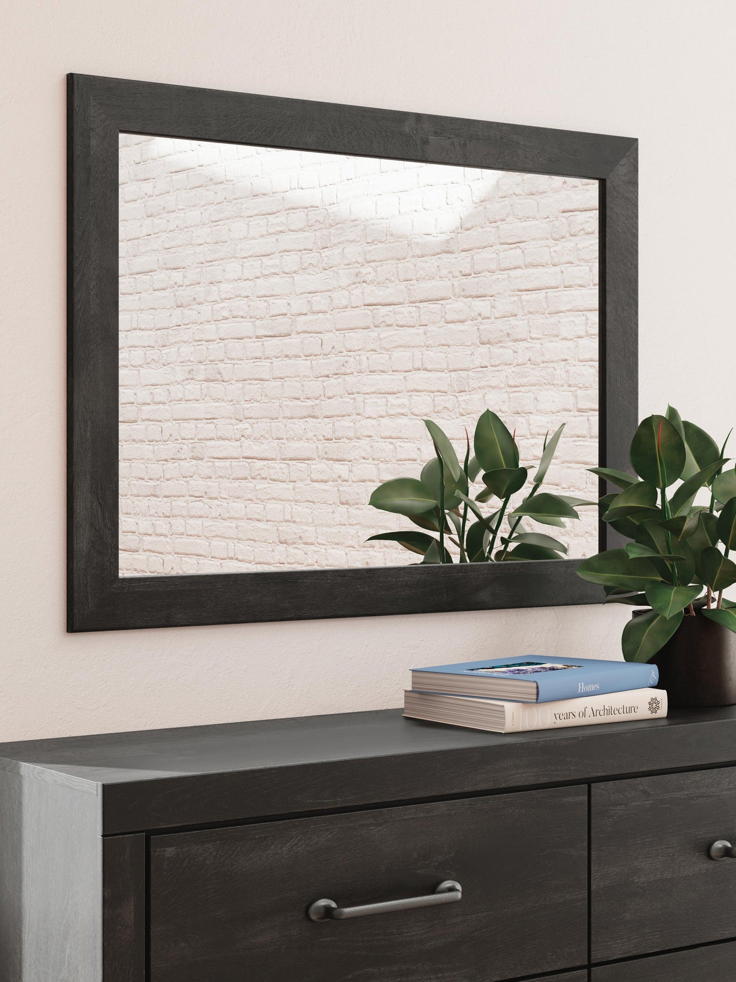 Hollivern Full Panel Storage Bed, Dresser and Mirror