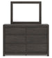 Fraluna Queen Panel Bed, Dresser and Mirror