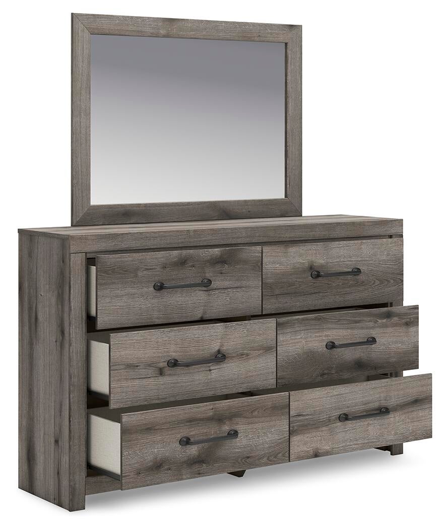 Urbanoore Full Panel Storage Bed, Dresser, Mirror and Nightstand