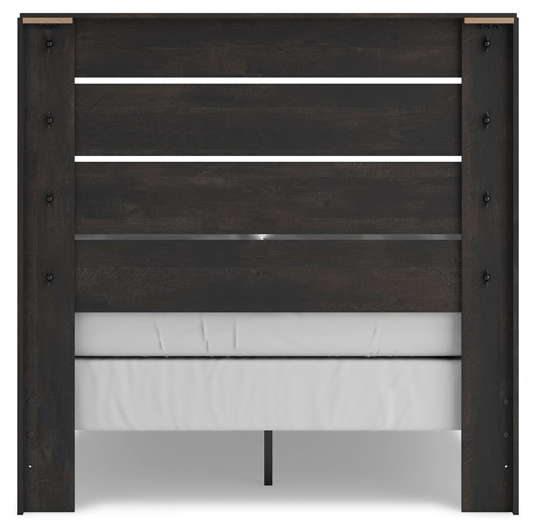 Hollivern Full Panel Bed, Dresser and Mirror