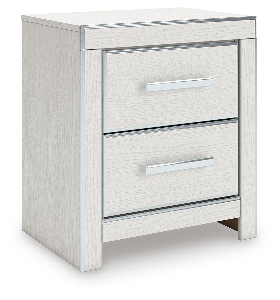 Zuraleus Queen Upholstered Panel Bed, Dresser, Mirror, Chest and Nightstand