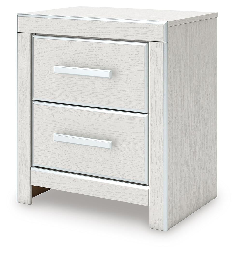 Zuraleus Queen Upholstered Panel Bed, Dresser, Mirror, Chest and Nightstand