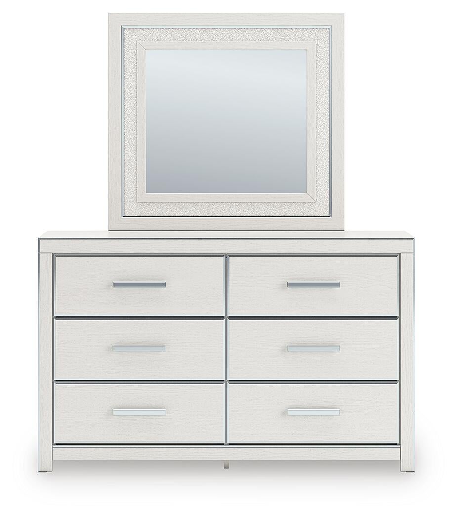 Zuraleus California King Upholstered Bed, Dresser, Mirror, Chest and Nightstand