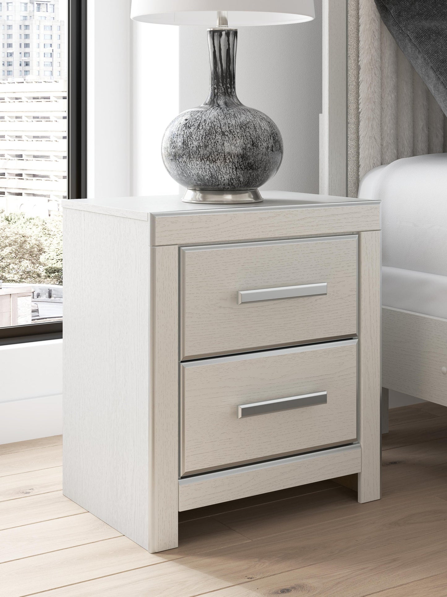 Zuraleus California King Upholstered Bed, Dresser, Mirror, Chest and Nightstand
