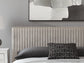 Zuraleus California King Upholstered Bed, Dresser, Mirror, Chest and Nightstand