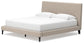 Cielden King Upholstered Bed with Roll Slats, Dresser, Mirror, Chest and Nightstand