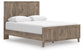 Rusticott Queen Panel Bed with Mirrored Dresser