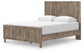 Rusticott Queen Panel Bed with Mirrored Dresser