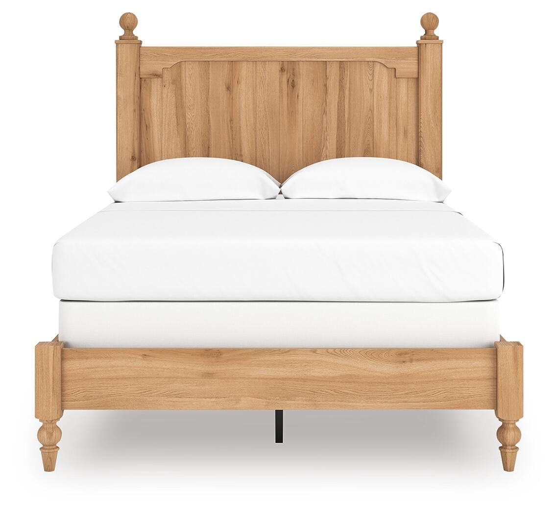 Aleaport Full Panel Bed with Mirrored Dresser
