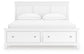 Fortman California King Panel Storage Bed, Dresser, Mirror and Nightstand