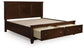 Danabrin King Panel Storage Bed, Dresser, Mirror and Nightstand