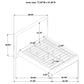 Baldacci Upholstered Eastern King Platform Bed Curry and Walnut