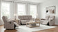Hamilton Chenille Manual Reclining Sofa Sand