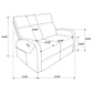 Hamilton Chenille Manual Reclining Loveseat Sand