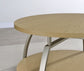 Dacre Round Engineered Wood Top Coffee Table Greige