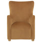 Thornton Velvet Upholstered Wingback Lounge Accent Chair Cognac