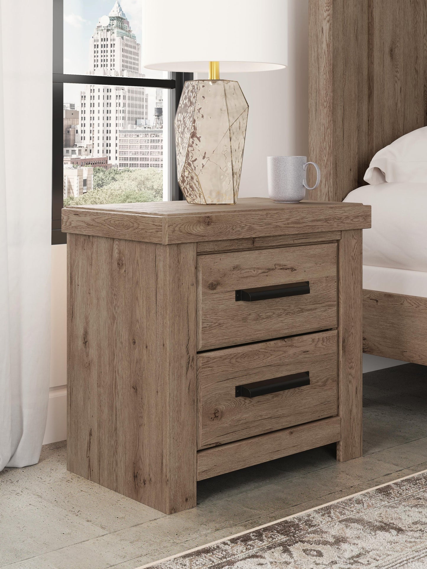 Garistyn Queen Panel Bed, Dresser, Mirror, Chest and Nightstand