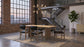 Kehoe Upholstered Dining Side Chair Black and Natural Oak (Set of 2)