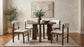Kehoe Upholstered Dining Side Chair Cream and Walnut (Set of 2)
