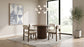 Kehoe Upholstered Dining Side Chair Cream and Walnut (Set of 2)