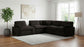 Collins Modular Armless Chair Chocolate Brown