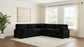 Collins Modular Armless Chair Black